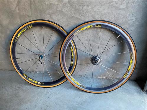 Vintage Mavic Cosmic blue wielset voor Campagnolo, Fietsen en Brommers, Fietsonderdelen, Zo goed als nieuw, Ophalen of Verzenden