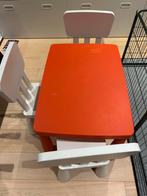 Table de jeux Ikea et 3 chaises, Tuin en Terras, Picknicktafels, Ophalen, Zo goed als nieuw