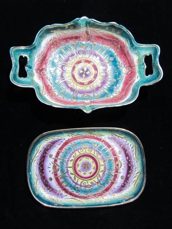 Boch Keralux, Sultane: plat rectangulaire et coupe à fruits!, Antiquités & Art, Antiquités | Céramique & Poterie, Enlèvement