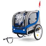 Hondenfietskar Fietskar Hond Opvouwbaar Blauw / Grijs Tot 40, Verzenden
