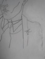 Jean Cocteau. Zelfportret. Potlood op papier, Ophalen of Verzenden