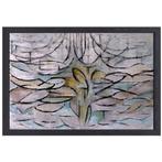 Appelboom in bloei - Piet Mondriaan canvas + baklijst 70x50c, Verzenden