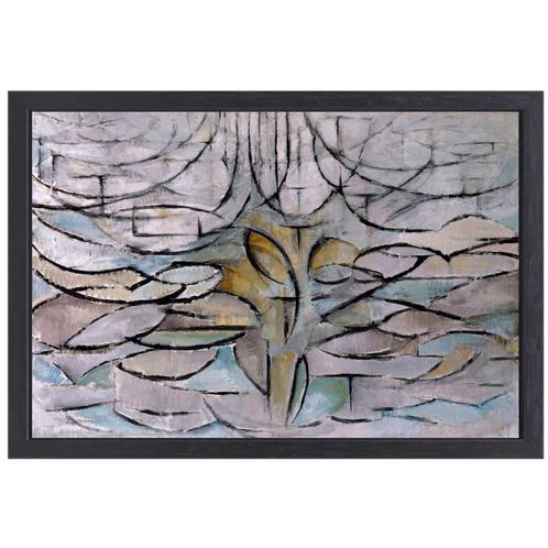 Pommier en fleurs - Piet Mondrian toile + cadre de cuisson 7, Antiquités & Art, Art | Peinture | Abstraite, Envoi