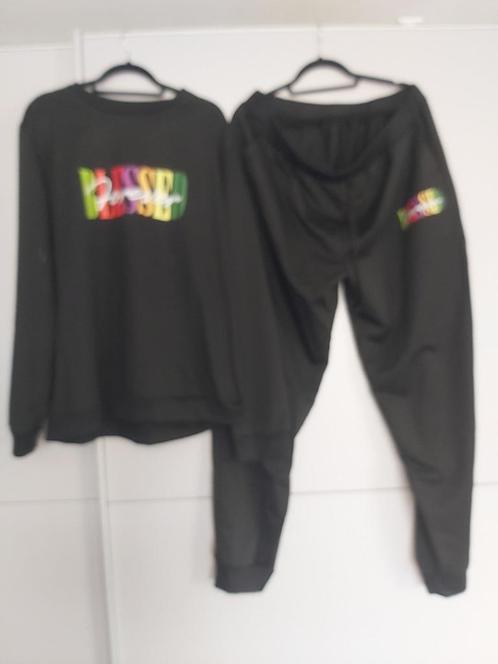 tweedelige heren set zwart blessed 3XL, Kleding | Heren, Grote Maten, Nieuw, Overige typen, Zwart, Verzenden
