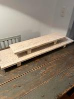 VINTAGE TRAVERTIJN TRAVERTIN ETAGÈRE ONDERZETTER 2 STUKS, Antiek en Kunst, Ophalen of Verzenden