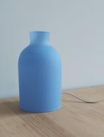 Vintage 80s SCE Blanca tafel lamp blauw Whisky fles Melkglas, Ophalen of Verzenden, Gebruikt, Glas, Minder dan 50 cm