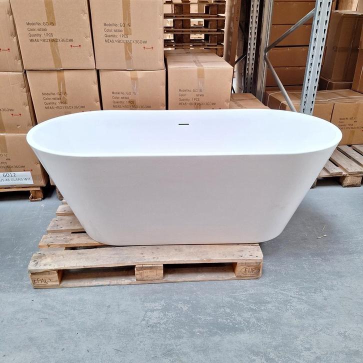 DESIGN Ligbad badkuip wit van 160 cm nr152, Huis en Inrichting, Woonaccessoires | Overige, Nieuw, Ophalen of Verzenden