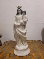 Ancienne Vierge à l'enfant XIXe porcelaine Vieux Bruxelles, Antiquités & Art, Enlèvement