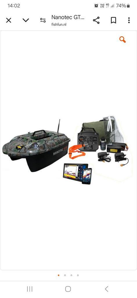 Nanotec gt2 met vexilar, Watersport en Boten, Hengelsport | Karpervissen, Zo goed als nieuw, Ophalen of Verzenden