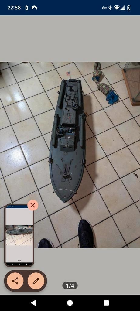 Superbe modèle réduit d'un PT Boat (Patrol Torpedo Boat) en, Hobby en Vrije tijd, Modelbouw | Boten en Schepen, Zo goed als nieuw
