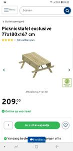 Picknicktafels geïmpregneerd Nieuwe nooit gebruikt, Tuin en Terras, Ophalen, Nieuw