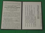 bidprentje °1875 VEURNE +1951 LICHTERVELDE Pastoor CHENEAU, Verzamelen, Ophalen of Verzenden, Bidprentje