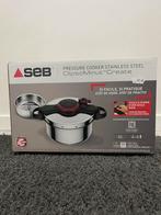 SEB snelkookpan 6L, Inox, Nieuw, Keramische plaat, Ophalen