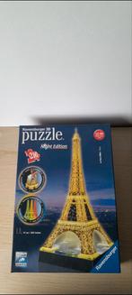 Ravensburger, puzzle 3D, édition nocturne, tour Eiffel, Hobby & Loisirs créatifs, Enlèvement, Moins de 500 pièces, Comme neuf