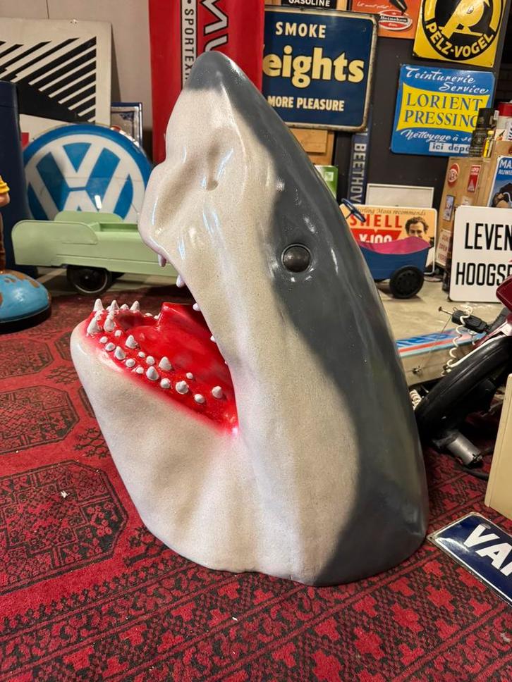 Haai Decoratie hoofd Jaws XL, Verzamelen, Beelden en Beeldjes, Gebruikt, Dier, Ophalen