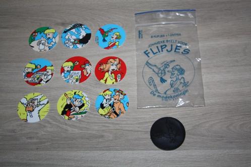 Flippo's Jommeke 9 + slammer , en zakje met print op, Verzamelen, Stripfiguren, Gebruikt, Overige typen, Overige figuren, Ophalen of Verzenden