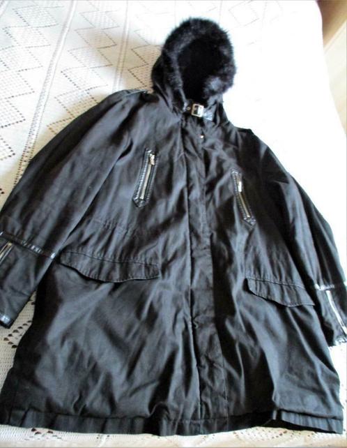 Warme zwarte jas WE met kap maat XXL, Kleding | Dames, Grote Maten, Zo goed als nieuw, Jas of Mantel, Zwart, Ophalen of Verzenden