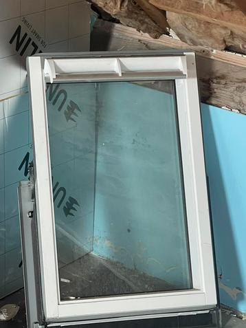 Velux dakramen 55* 78 met raamgootstukken, Double vitrage, Lucarne, Enlèvement, Utilisé