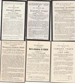 6 B P  1923 - 1940, Verzamelen, Bidprentjes en Rouwkaarten, Ophalen of Verzenden, Bidprentje