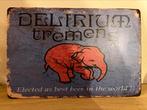 Plaque métallique Delirium, Verzamelen, Merken en Reclamevoorwerpen, Ophalen of Verzenden, Zo goed als nieuw