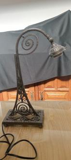 Magnifique lampe ART DECO fer forgé d'art Fernand Carion, Ophalen of Verzenden
