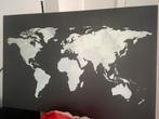 Canvas wereldkaart 120x80, Antiek en Kunst, Ophalen