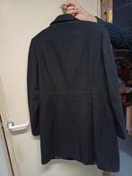 Zwarte wollen mantel, Kleding | Dames, Jassen | Winter, Ophalen, Zwart, Maat 42/44 (L), Gedragen