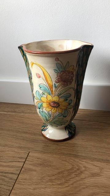 Vintage Deruta keramieken vaas vermoedelijk uit de jaren 70