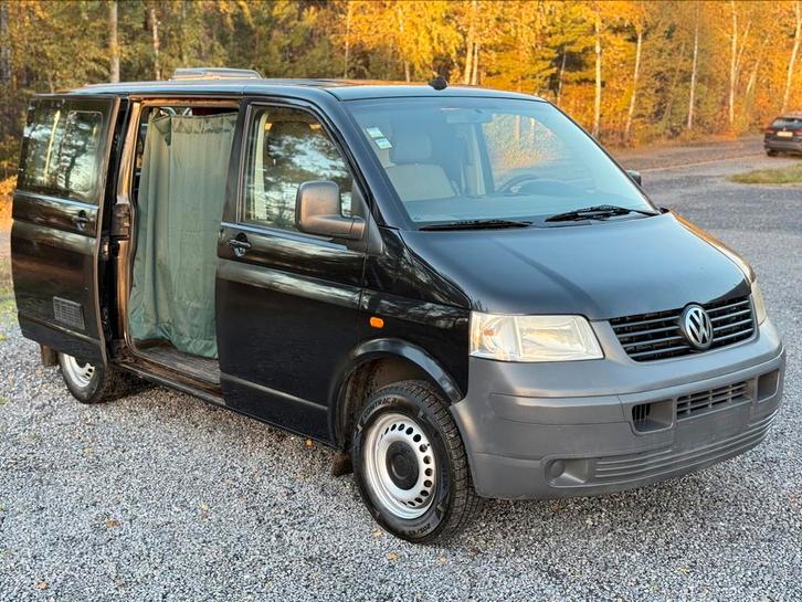 Vw T5 Transporter 1.9TDI Campervan Airco  Gekeurd v Verkoop, Caravans en Kamperen, Mobilhomes, Particulier, tot en met 2, Buscamper of Camperbus