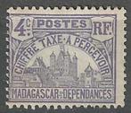 Madagascar 1908/1924 - Yvert 9TX - Paleis Tananarive (ZG), Timbres & Monnaies, Timbres | Afrique, Envoi, Non oblitéré, Autres pays