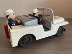 Vintage speelgoed - friction powered patrol jeep, Antiquités & Art, Enlèvement