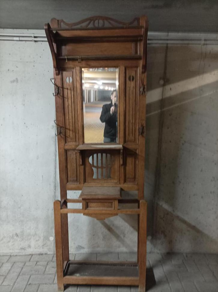 antieke staande kapstok, Huis en Inrichting, Woonaccessoires | Kapstokken, Gebruikt, Staande kapstok, Hout, Ophalen