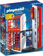 Playmobil 5361 Brandweerkazerne met sirene, Ophalen of Verzenden, Zo goed als nieuw