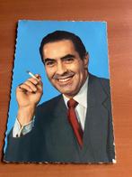 Postkaart met foto filmster Tyrone Power -Jaren 62, Verzamelen, Verzenden, Gebruikt, Film, Foto of Kaart