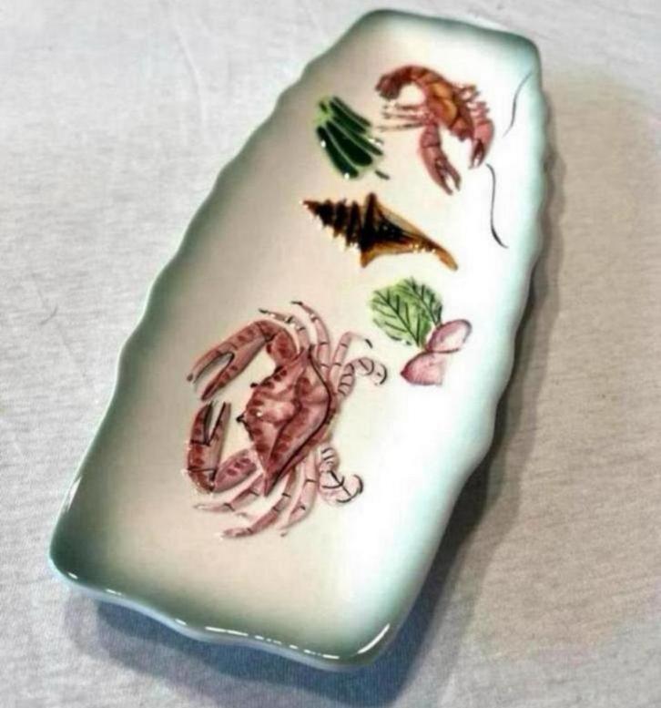 Japan Japans Servies Serveer schaal sushi kreeft schaaldier, Antiek en Kunst, Antiek | Schalen, Ophalen of Verzenden