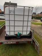 Watervat 1000L met kunstof pallet uit voeding voor, Tuin en Terras, Ophalen, Zo goed als nieuw, Kunststof