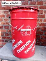Decoratief olievat merk Champion, Ophalen