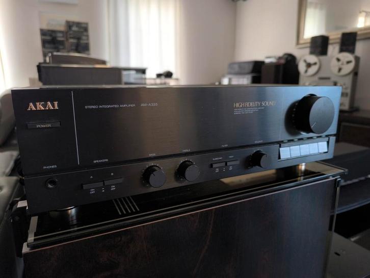 AKAI AM A335 - Geïntegreerde stereoversterker, Audio, Tv en Foto, Versterkers en Ontvangers, Gebruikt, Stereo, Minder dan 60 watt