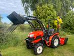 Kubota mini tractor| Frontlader| 4x4 | klepelmaaier-Mestvork, Ophalen