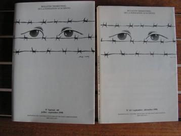 2 x livre « Bulletin trimestriel de la Fondation Auschwitz »