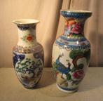 2 Prachtige oude Beschilderde Porseleine Vazen, Antiek en Kunst, Ophalen of Verzenden