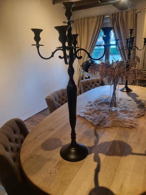 Prachtige xxl kandelaars 2, Huis en Inrichting, Woonaccessoires | Kandelaars en Kaarsen, Kandelaar, Zwart, Ophalen of Verzenden