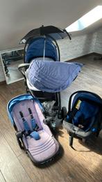 Chicco best friend 3 in 1 maxi cosi - buggy-draagmand super, Overige merken, Kinderwagen, Verstelbare duwstang, Zo goed als nieuw