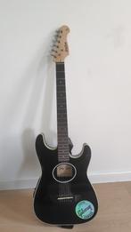 Harley Benton ST Acoustic Black Bundle Set, Ophalen, Gebruikt, Overige typen, Met koffer