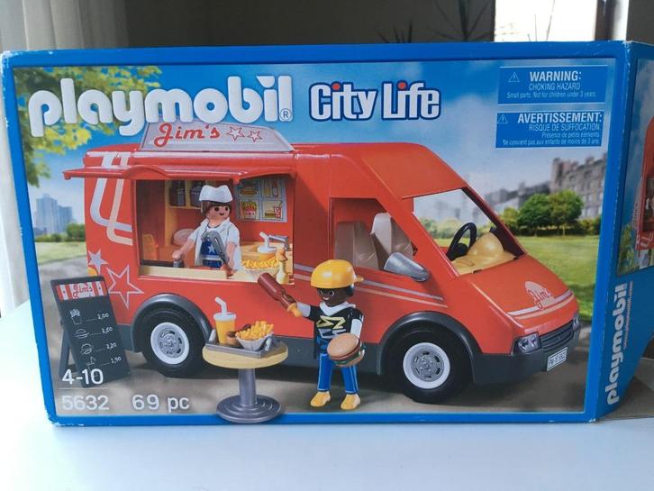 Playmobil City Life Jim's Foodtruck, Kinderen en Baby's, Speelgoed | Playmobil, Zo goed als nieuw, Complete set, Ophalen