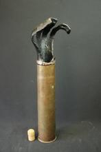 WO1 Franse 75mm Schrapnel huls LEEG, Ophalen of Verzenden