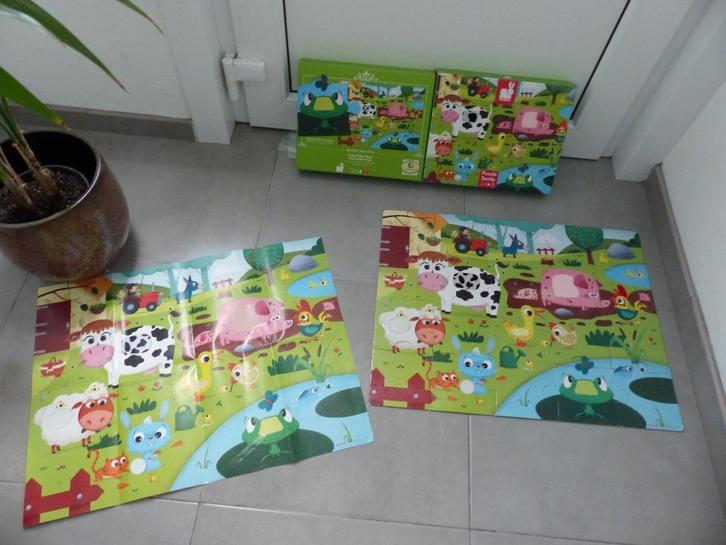 Janod kids puzzel tactile (20 stuks), Kinderen en Baby's, Speelgoed | Kinderpuzzels, Gebruikt, 10 tot 50 stukjes, Ophalen of Verzenden