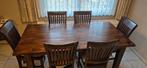 Uitschuifbare tafel met 6 stoelen, Ophalen, Gebruikt
