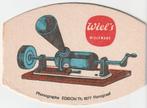 BIERKAART   WIEL'S   PHONOGRAPHE  EDISON TH.  1877, Verzamelen, Biermerken, Nieuw, Viltje(s), Overige merken, Verzenden