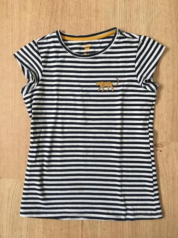 HEMA, gestreepte t-shirt luipaard maat 134 beschikbaar voor biedingen